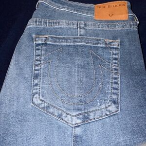True Religion Jennie Curvy High Rise Skinny Jeans Size 34